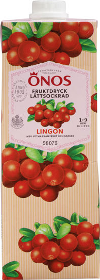 Picture of MÅLTIDSDRYCK LINGON 1+9 8X1L