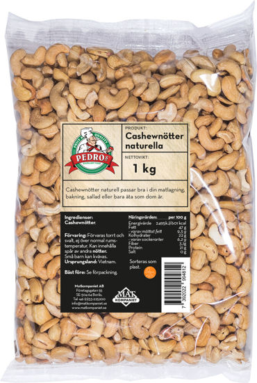 Picture of CASHEWNÖTTER NATURELLA  8X1KG